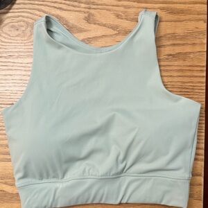 Barbell Cartel Light Green Crop Top sports bra